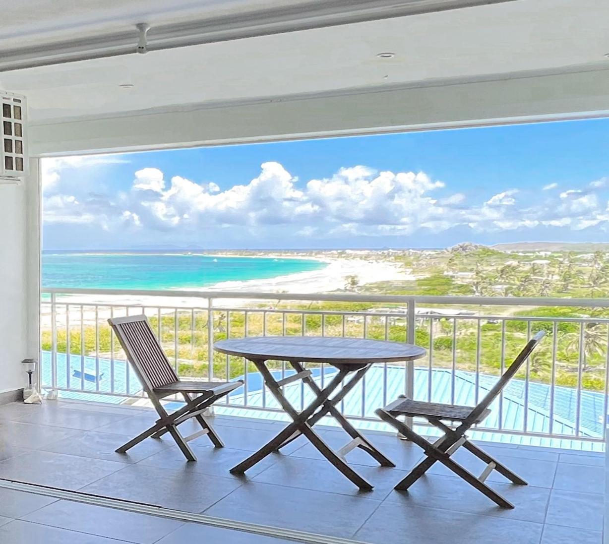 Top Floor Unit 520 Ft2 - 48 M2 With Stunning Dominant View On Ocean, St Barth, Orient Bay Lägenhet Cul de Sac Exteriör bild